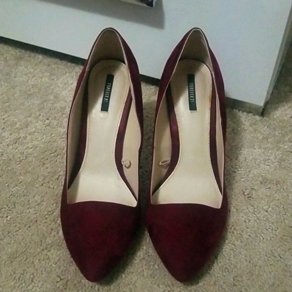 Burgundy Suey Heels